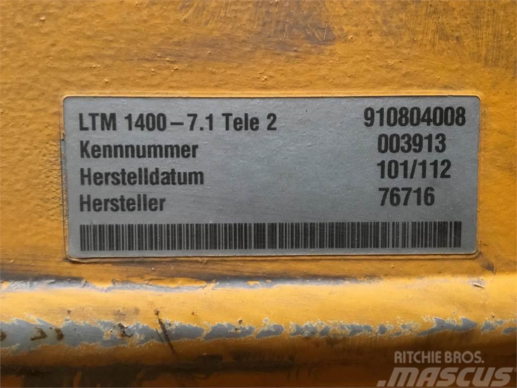 Liebherr LTM 1400-7.1 telescopic section 2 Oprema i dijelovi za kranove