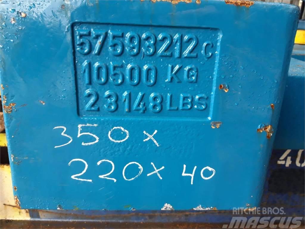 Terex explorer 5800 counterweight 10,5 ton Oprema i dijelovi za kranove