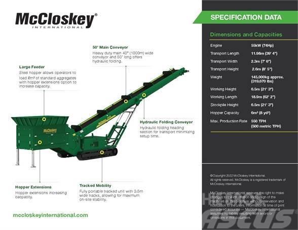 McCloskey SF50 Transportne trake