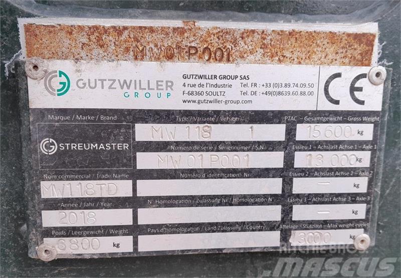 Streumaster MW 118 TD Rasipači gnojiva