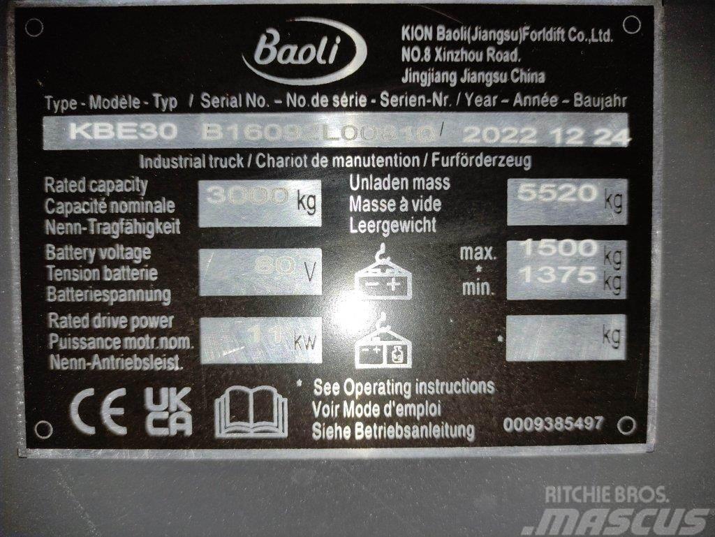 Baoli KBE30 Električni viličari