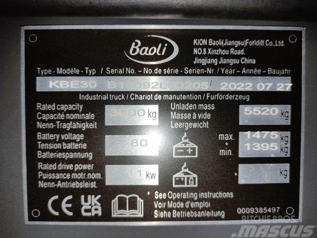 Baoli KBE30 Električni viličari