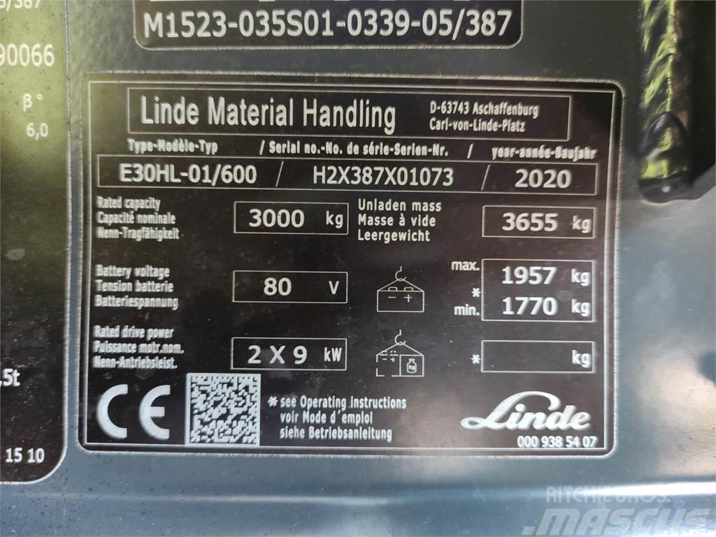 Linde E30HL-01/600-387 Električni viličari